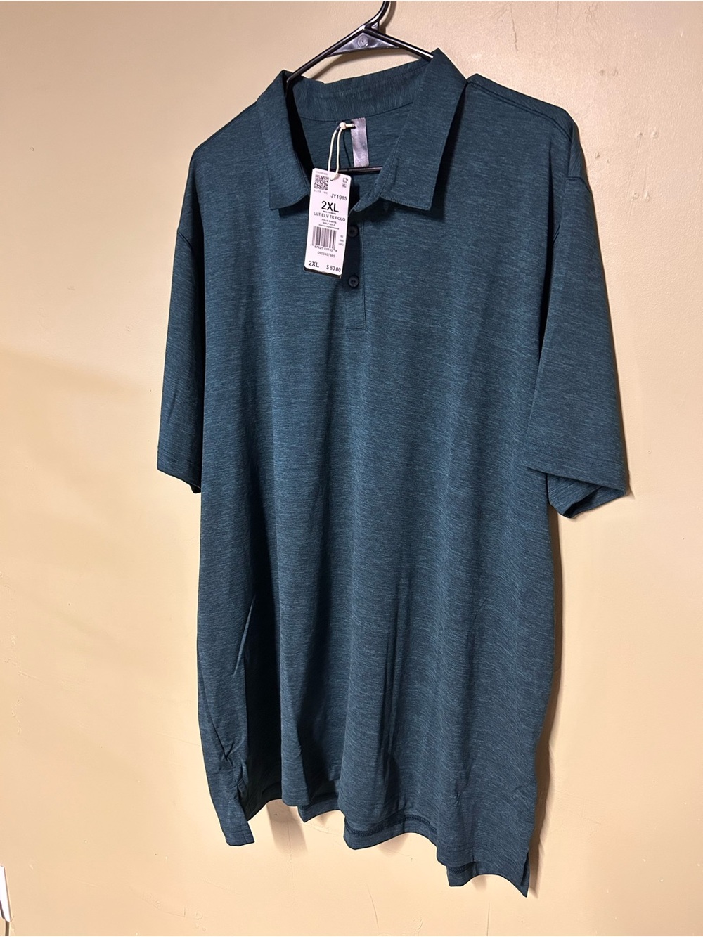 adidas Men's Teal Heather Polo Shirt